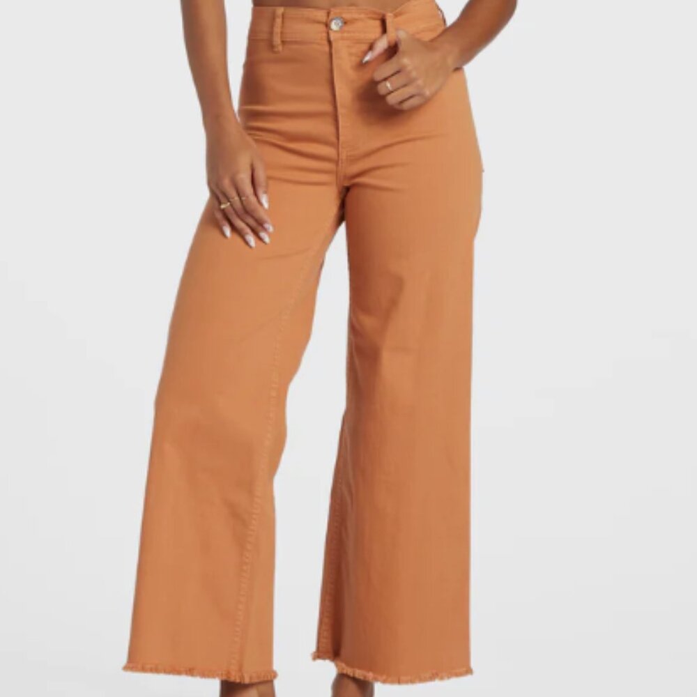 NWT Billabong Free Fall High-Waist Pants - Toffee - Women's 28
